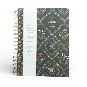 Lady Jayne Floral 2026 Monthly & Weekly Planner